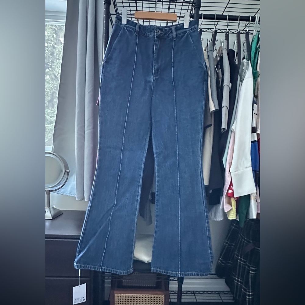 Self-Portrait Brand New Wide Jeans Size US 6